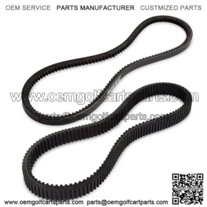Golf Cart Clutch Drive Belt+Starter Generator Belt for EZGO RXV TXT Workhorse ST