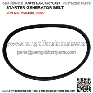 For EZGO Golf Cart Starter Generator Belt 4 Cycle 26414G01 630587 By AALLC