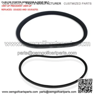 Club Car Starter Generator & Drive Belt DS Precedent Golf Cart FE290 FE350 Motor