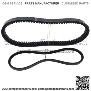 For EZGO Drive & Generator Belt Gas Golf Cart 1994+ 4 Cycle 72054-G01 26414-G01