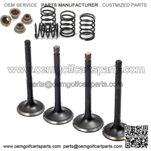 Intake Exhaust Valves & Seals For EZGO 295cc 350cc Gas Golf Cart Robin 1992-1995