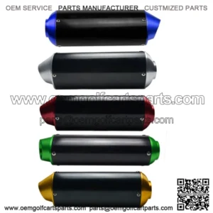 38mm CNC Motorcycle Exhaust Muffler + Clamp Thumpstar Pit Dirt Bike ATV Quad US