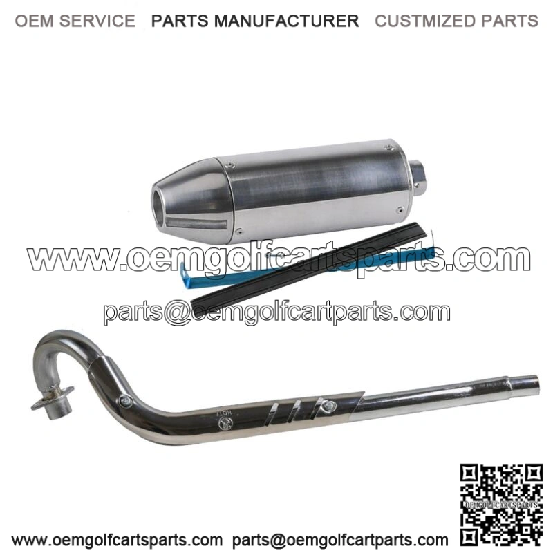 28mm Exhaust Head Pipe + Muffer Clamp For Dirt Pit Bike Honda CRF70 XR70 Atomik