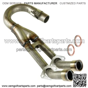 Exhaust Pipe W/ Gaskets for Yamaha Rhino 660 YXR660 YXR 660 2004 2005 2006 2007