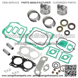 Piston & Ring Gasket Kit For EZGO 4 Cycle Robin 295cc Gas Golf Cart 1991-up STD