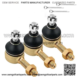 Club Car DS Tie Rod Ends Ball Joint Right & Left Threads Kit for 1976-2008 Gas & Electric Golf Cart Models Replaces # 7539 7540