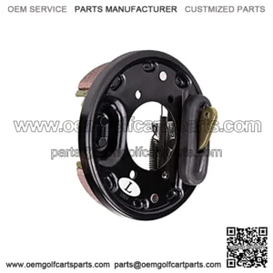 Golf Cart Brake Assembly Improve Brake Sensitivity, Driving Stability and Safety Which is for EZGO TXT RXV & Yamaha G14-G22, with Brake Shoes Large Friction Coefficient, Shorten Braking Distance