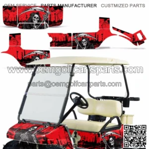 Club Car Graphic Kit Golf Cart Decal Sticker Wrap Accessories Parts 83-14 REAP R