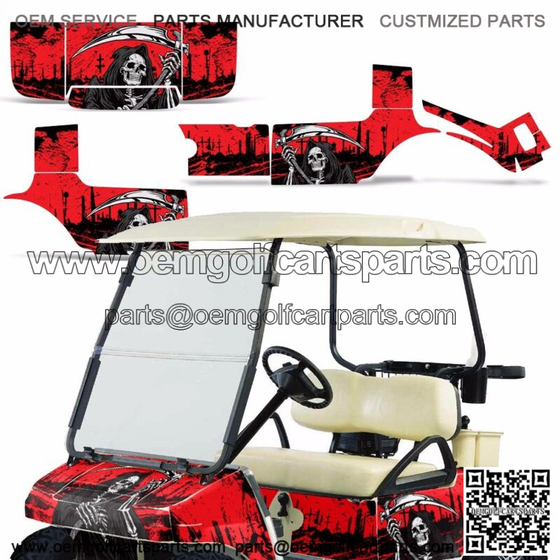 Club Car Graphic Kit Golf Cart Decal Sticker Wrap Accessories Parts 83-14 REAP R
