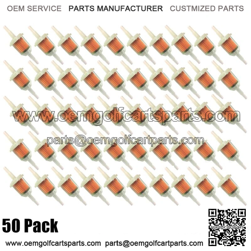50 Fuel Filter For Club Car,Craftsman,Cub Cadet,Exmark,E-Z-GO,John Deere,Kohler