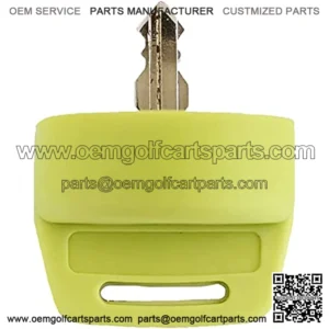 Ignition Switch Key Cover Compatible with Polaris General Ranger Sportsman Quad RZR 570 800 900 XP1000 Yamaha G9 G14 G16 G22 G29 Golf Cart Key (Green)