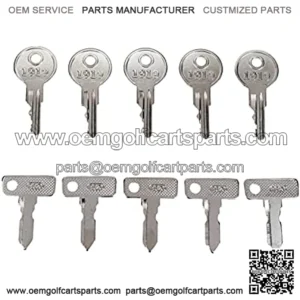AIVWUMOT Universal Ignition Keys Fit for Golf Cart EZGO 5Pcs Club Car 5Pcs E-Z-GO Gas and Electric AM10079 17063-G1 1919