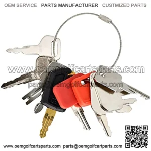 10 Heavy Construction Equipment Ignition Keys Sets 5P-8500 D250 166 Compatible with John Deere Compatible with Hitachi Excavator Compatible with Caterpillar Compatible with Case Equipment