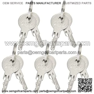 Universal Golf Cart Ignition Keys 17063G1 17063-G1 10 Pcs Compatible with EZGO 1982-up Gas and Electric Golf Carts Replacement Parts 17063G1 17063-G1