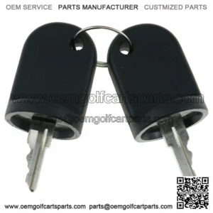 2 Pcs EZGO Golf Cart Ignition Keys 611282 for 2008-Up RXV Gas / Electric Model