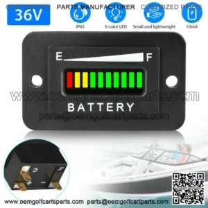 36V Volt Battery Indicator Meter Gauge for Ezgo Club Car Yamaha Golf Cart Motor