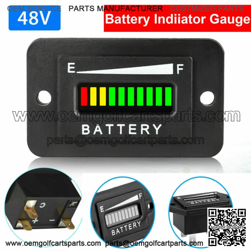 48 Volt Battery Indicator for EZGO Club Car Yamaha Golf Cart Meter Gauge ATV