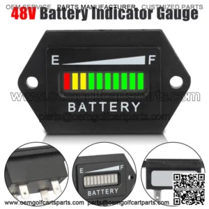48 Volt Battery Indicator Meter Gauge for EZGO Club Car Yamaha Golf Cart AGV LED