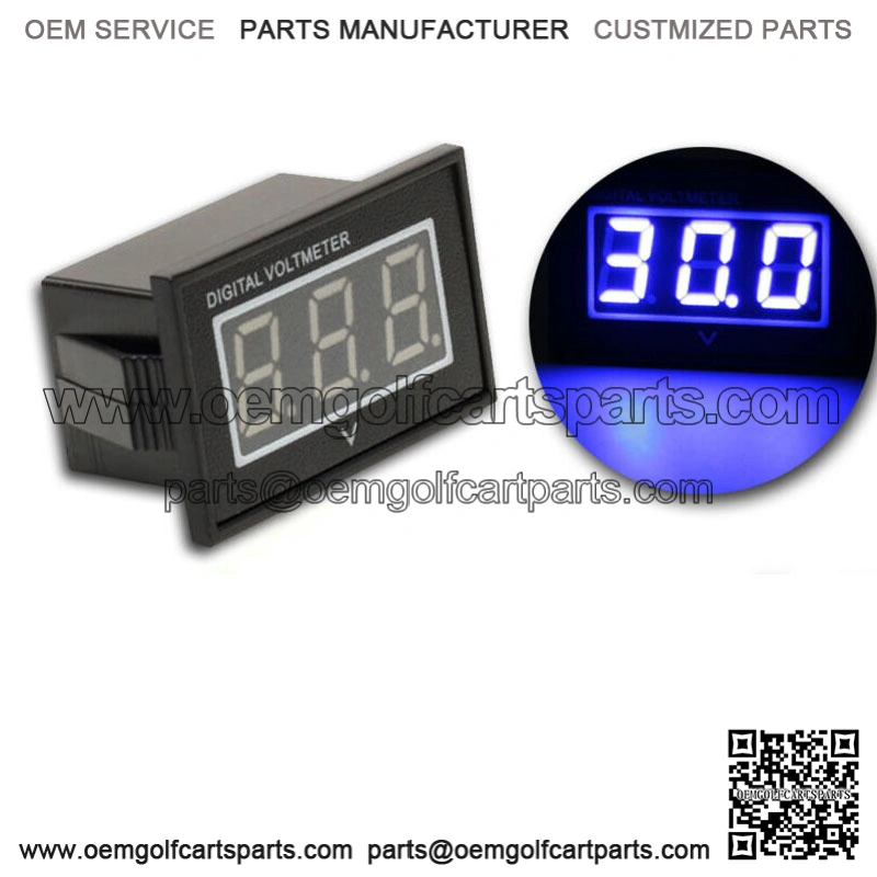 48V Golf Cart Blue LED Digital Volt Meter Battery Gauge For Club Car EZGO Yamaha
