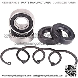Golf Cart Rear Axle Shaft Bearing & Seal Kit for EZGO TXT RXV Medalist Marathon Electric Carts 1978 UP, OEM# 611931 70181-G01 70181G01 15112-G1 15112G1 620343, 2 Pack