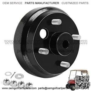Golf Cart Brake Drum Hub Assembly for EZGO TXT PDS 1982-up Electric & 1982-1993 2-Cycle Gas, Replace OEM# 19186G1P