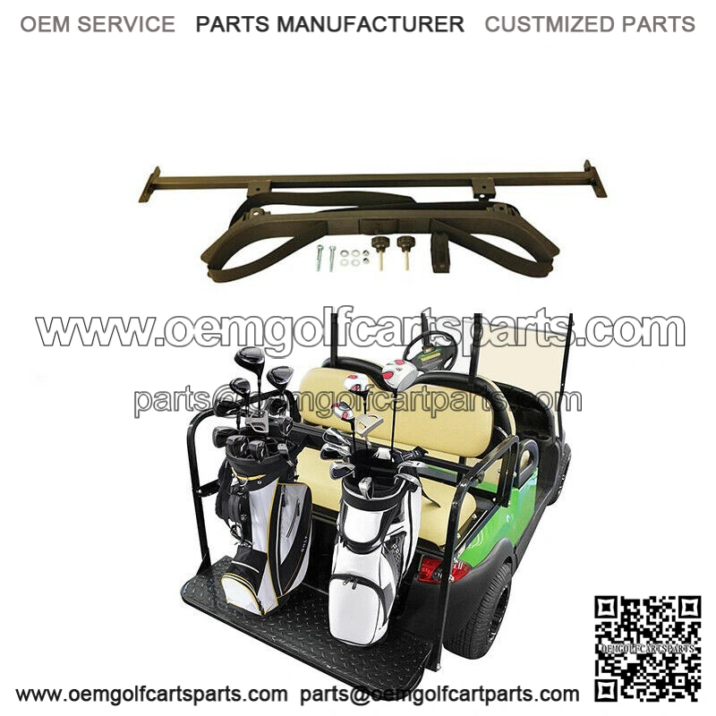 Golf Cart Rear Seat Golf Bag Attachment Bracket Holder EZGO CLUB CAR YAMAHA