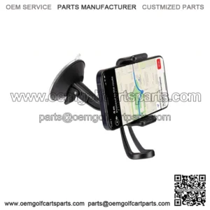 Golf Cart Phone Holder with Clamp for EZGO Club Car Yamaha Anti-Slip Silic