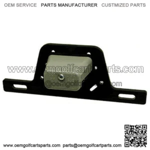 EZGO Yamaha Club Car Golf Cart License Plate Bracket w/ Light Surface Mount