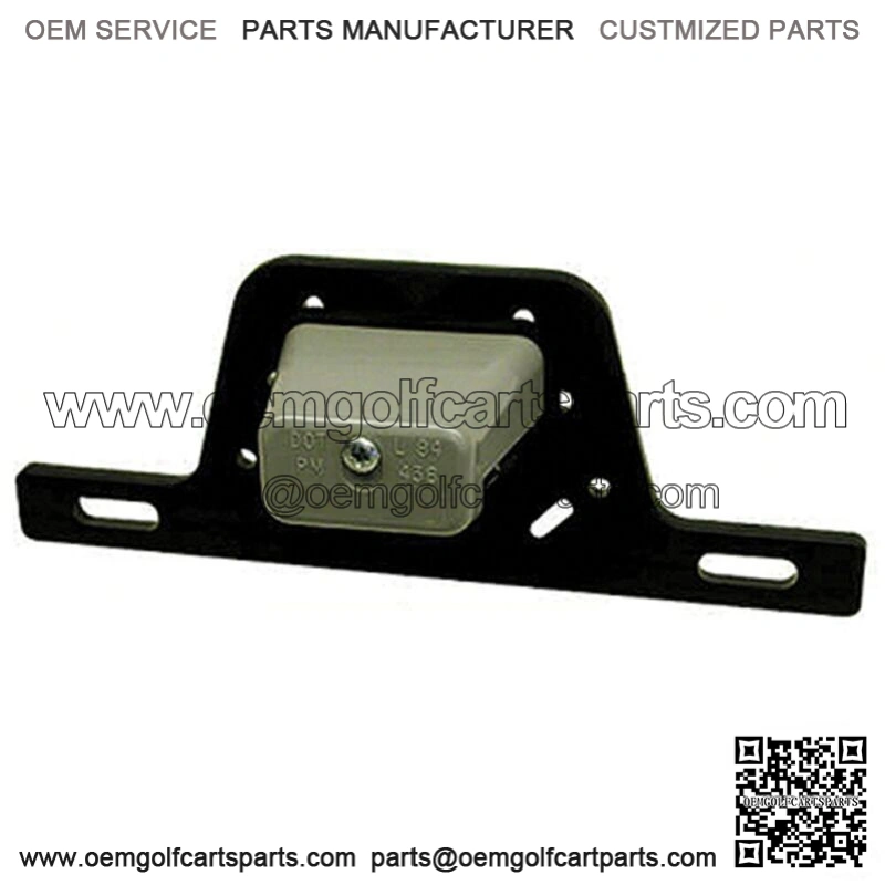 EZGO Yamaha Club Car Golf Cart License Plate Bracket w/ Light Surface Mount