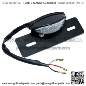 EZGO Yamaha Club Car Golf Cart License Plate Holder w/ LED Running Brake Light