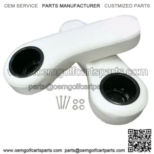 PURE Golf Cart Cup Holder Rear Seat Arm Rest Cushion - Fits EZGO / Club Car / Yamaha