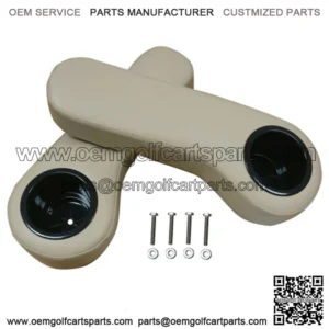 STONE Golf Cart Cup Holder Rear Seat Arm Rest Cushion - Fits EZGO / Club Car / Yamaha