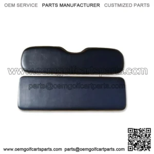 Golf Cart Rear Flip Seat Replacement Cushion Set (Club Car EZGO Yamaha) - Black
