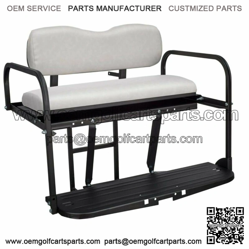 EZGO RXV Golf Cart Flip Folding Rear Back Seat Kit - OEM Stone