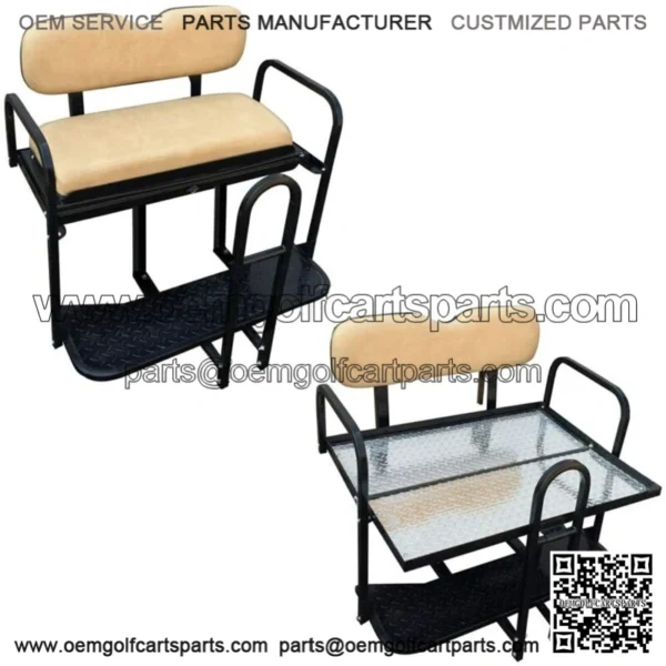 EZGO TXT T48 Golf Cart Rear Flip Back Seat Kit - Factory ( Fits 2014-Up)