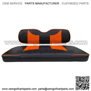 EZGO TXT / RXV Seat Covers - Rally Front Seats - Black/Orange