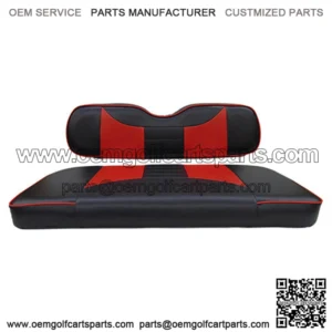 EZGO TXT / RXV Seat Covers - Rally Front Seats - Black/Red