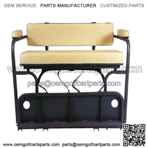 Golf Cart 2 in 1 Combo Seat Kit (Stone) & Golf Bag Carrier-Yamaha Drive 2