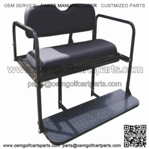 Rear Seat Kit- Black for EZGO RXV Golf Carts 2008-2015