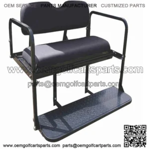 Rear Seat Kit- Black for EZGO TXT Golf Carts 1995+