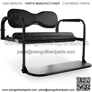 Flip4 Club Car Precedent Golf Cart Rear Seat Kit ?C Black