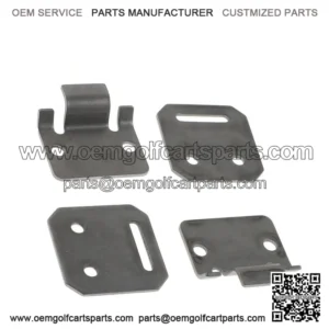 Set of 2 Seat Hinge Plate Male and Female Kits for Club Car DS Golf Cart 1979-Up