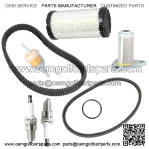 Tune Up Kit with Drive/Starter Timing Belt for EZGO TXT 1996+ 295/350cc Golf Cart