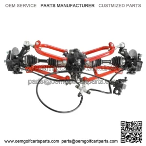 Rear Drive Shaft CV Axle Swing Arm Kit with Brake Assembly for Go Kart ATV Golf Cart