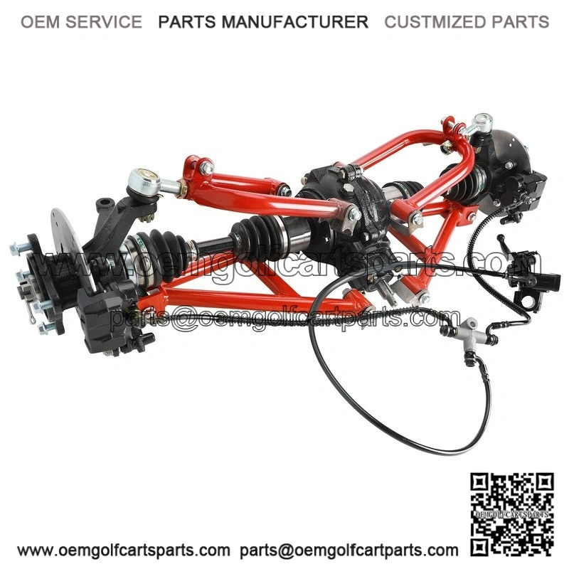Rear Drive Shaft CV Axle Swing Arm Kit with Brake Assembly for Go Kart ATV Golf Cart - Image 2