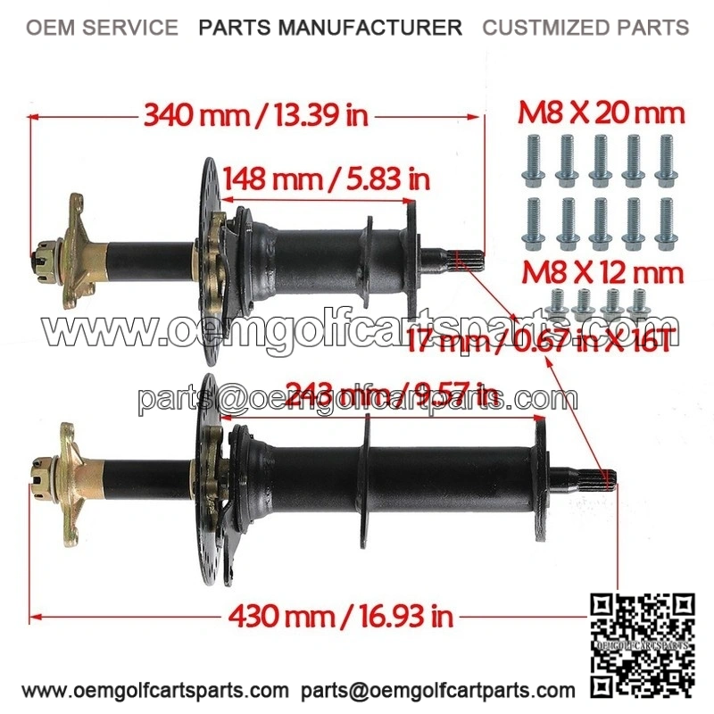 72V 1500W Differential Motor Rear Axle Kit with Snow Sand Tracks for Electric ATV Golf Cart Go Kart - Image 3