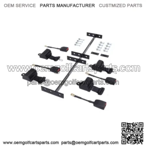 4PCS Golf Cart Seat Belt & Bracket Kit for EZGO Yamaha Club Car NEW