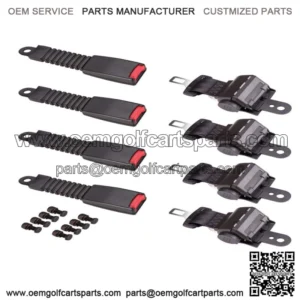 Golf Cart Seat Belts Lap Set For EZGO/Yamaha/Club Car 4 Sets