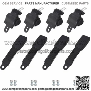 4 Sets Golf Cart Seat Belts Lap Set For EZGO/Yamaha/Club Car