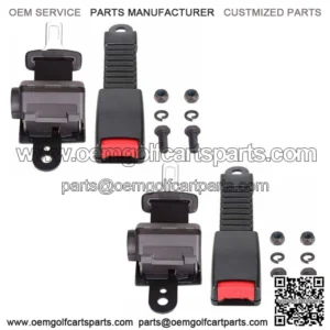 2Pcs Universal Golf Cart Seat Belts Lap For EZGO/Club Car/Yamaha